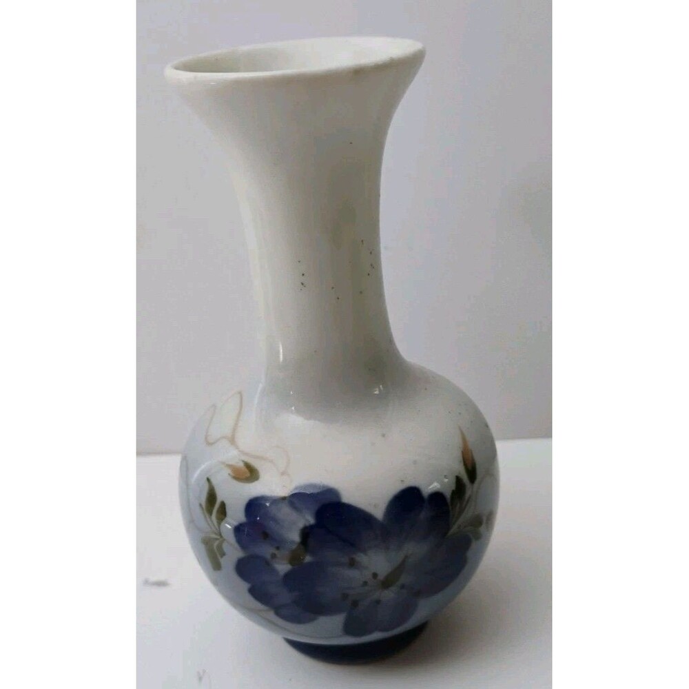 Vintage 1968 Royal Copenhagen 2800/1554 Blue Flower Porcelain Bud Vase 1st Q